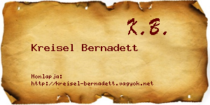 Kreisel Bernadett névjegykártya